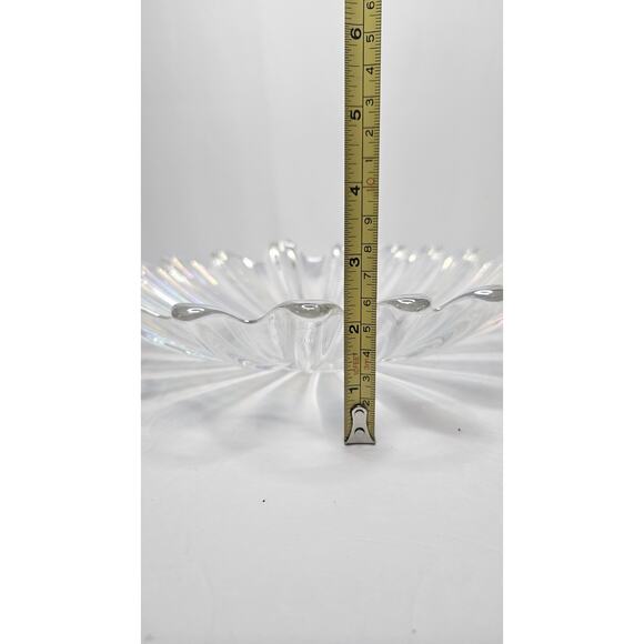 Vintage Federal Iridescent Celestial Sunburst Center Art Glass Bowl 11 3/8" - Picture 8 of 8